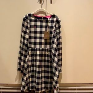 Checkered dress with colorful stars